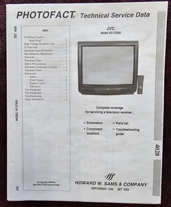 Sams Photofact 4028 Service Manual for JVC AV-27820 - Picture 1 of 1