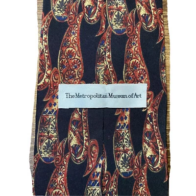 Corbata del Museo Metropolitano de Arte - 58x4 - 100 % seda - negra Foto 1 de 4