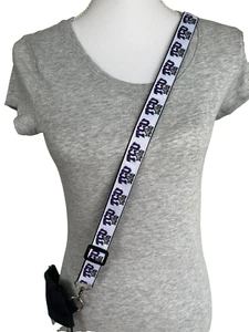 TCU Purse Strap 1x46" Grad alumni Gift 4 her mom stocking stuffer Horned Frogs - Picture 1 of 3