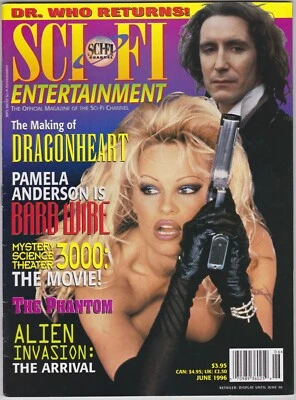 SCI-FI CHANNEL MAGAZINE V 3 # 1 1996 JUNE PAM ANDERSON BARB WIRE MST3K DR WHO — 第 1/2 张图片