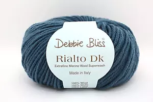 Debbie Bliss 50g "Rialto DK" 8-Ply Extrafine Merino Wool Knitting Yarn - Picture 1 of 22