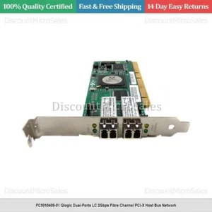 FC5010409-51 Qlogic Dual-Ports LC 2Gbps Fibre Channel PCI-X Host Bus Network - Picture 1 of 1