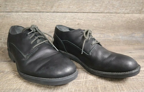 Scarpe Timberland Oxfords da uomo nere in pelle stringate eleganti comode taglia 10