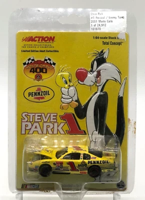 Экшн-автомобиль 2001 No1 Steve Park Looney Tunes NASCAR масштаб 1:64 - Изображение 1 из 3