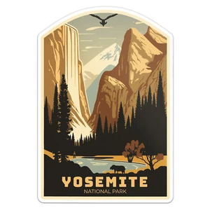 Yosemite Nationalpark Aufkleber Vinyl Autoaufkleber - Bild 1 von 4