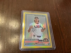 2023 USA Stars & Stripes #76 Carson Montgomery Rookie RC GOLD /10 - Picture 1 of 2