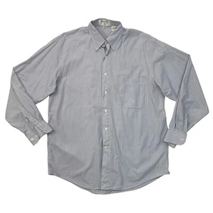 Vintage Valentino Uomo Shirt Mens 15.5 Quicksilver White Cotton Striped Pinpoint - Picture 1 of 11