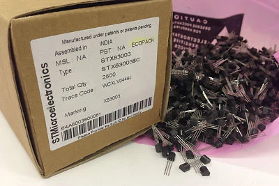 300 Stück / 300 pieces STX83003 700V 1A  NPN TRANSISTOR  see also PNP STX93003 - Bild 1 von 4