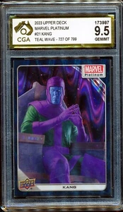 2023 Upper Deck Marvel Platinum Teal Wave #21 Kang 727/799 CGA 9.5 - Picture 1 of 3