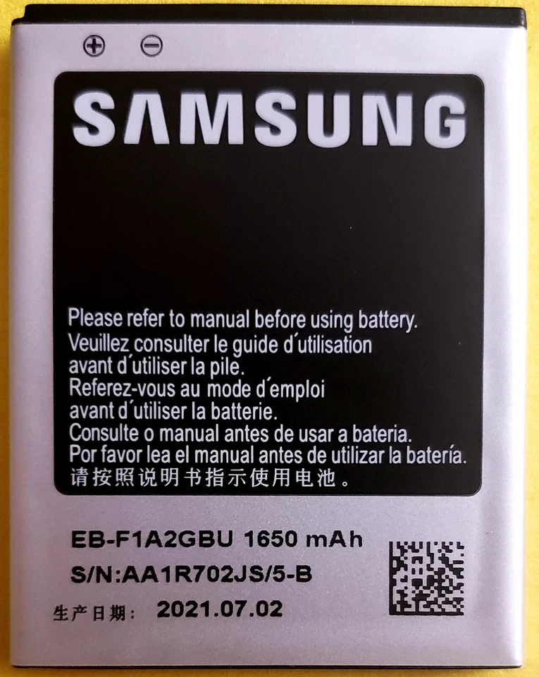 Batería Original Samsung Galaxy S2 EB-F1A2GBU, 1650mAh, para S2 i9100 Foto 1 de 2