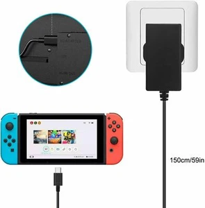 Charger For Nintendo Switch/Lite Pro Adapter USB Type C Power Supply Controller - Picture 1 of 8