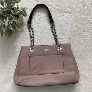 GBG Women's Purse Handbag Blush Pink with Silver Logo Zipper Three Compartments - Picture 1 of 16