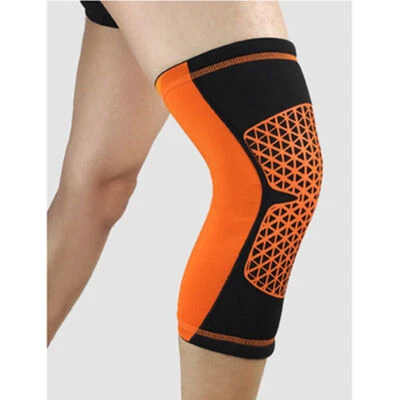 Men Stylish Grid Non-slip Protective Gear Sports Cycling Short Knee Protectors  - Image 1 of 2