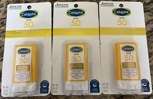 3~ Pack Cetaphil Sun SHEER MINERAL SUNSCREEN Stick, SPF 50, 0.5oz - Picture 1 of 1