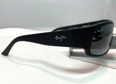 ÓCULOS DE SOL MAUI JIM LONGBOARD MJ 222-2M PRETO FOSCO COM CINZA POLARIZADO NOVO 8 - Imagem 1 de 4