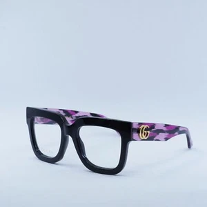 GUCCI GG1549O 003 Black 52mm Eyeglasses New Authentic - Picture 1 of 7