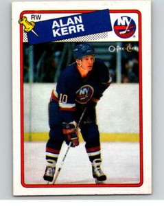 1988-89 O-Pee-Chee #63 Alan Kerr  RC Rookie New York Islanders V53839