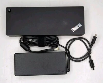 Lenovo ThinkPad Thunderbolt 3 Docking Station (40AC)  with 6.75A Power Adapter - Image 1 of 4