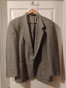 Vintage Strathmore Men's Blazer Black And White 46 - Picture 1 of 10