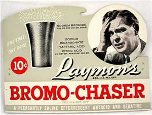 Insegna Espositore Tubo Cartone Laymons 10 Cent Bromo Chaser Vecchia Mai Usata Stock Negozio - Foto 1 di 1