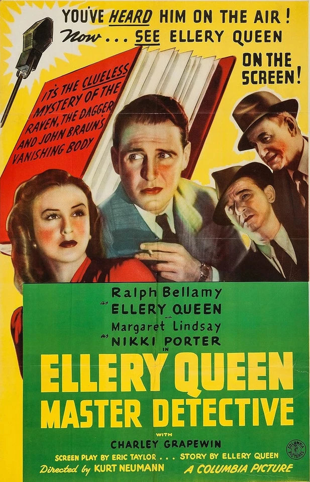 Ellery Queen Master Detective DVD - Ralph Bellamy dir. Neumann Mystery Film 1940 - Image 1 of 4