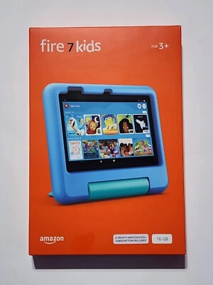 New And Sealed Amazon Fire 7 Kids tablet, ages 3-7. Top-selling 7" kids tablet  - Image 1 of 2