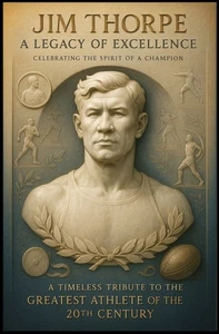 Jim Thorpe Legacy of Excellence Poster - Picture 1 of 3