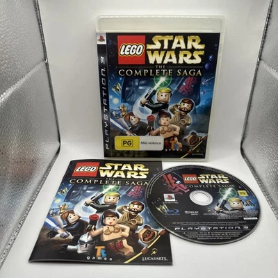 Lego: Star Wars The Complete Saga • Playstation 3 PS3 Game + Manual (2007) AUS - Image 1 of 4
