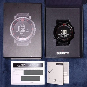SUUNTO CORE Watch Black Red 3ATM Azimuth Altitude Atmosphere Depth From Japan - Picture 1 of 1