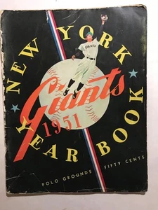 Vintage 1951 New York Giants Baseball Yearbook - Picture 1 of 7