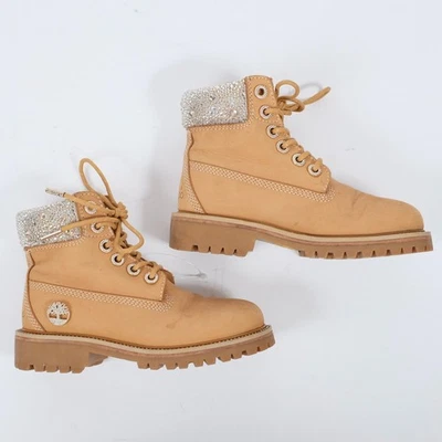 Jimmy Choo x Timberland Botas Mujer Talla 5 Swarovski Cristal Embellecido Zapatos Foto 1 de 4