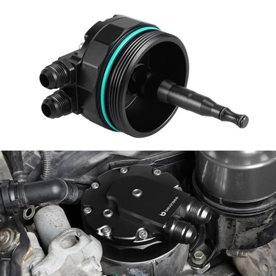 Pour BMW E36 E46 E39 E60 X3 Z3 Z4 M52 M54 Aluminium Oil Filter Housing Cover Cap - Photo 1/4