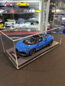 MR Collection 1/18 Bugatti W16 Mistral (Blue) Hand Made Italy - Picture 1 of 7
