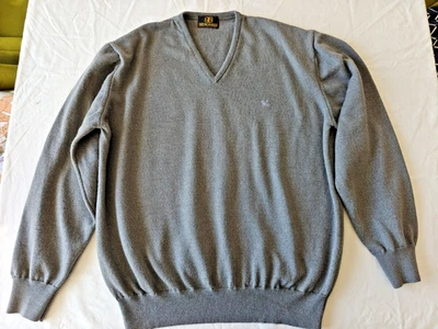 Bruno Baresi Vintage sweater Grey 50% wool, Spain, High Quality 54 (M-L) size - Imagen 1 de 4