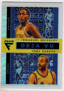 Immanuel Quickley Tony Parker 2020-21 Panini Flux Deja Vu Silver