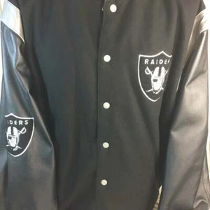 Raiders Reversible Jacket Coat XL 2XL NFL - Picture 1 of 12