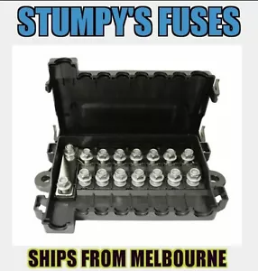 7 WAY MIDI FUSE HOLDER + 300A MEGA FUSE Car Boat 4x4 4wd Dual Battery 12V DC ANS - Picture 1 of 7