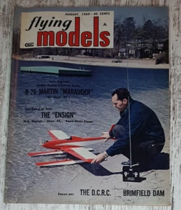 Flying Models  Airplane Magazine Hobby Boats Planes Aviation R/C August 1969 - Picture 1 of 3