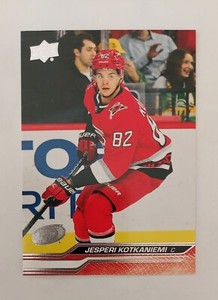 2023-24 Upper Deck Series 1 Base #33 Jesperi Kotkaniemi Carolina Hurricanes