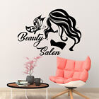 Fashion Hairdressing Wall Decal Beauty Salon Wall Stickers Butterfly Girl Beauty