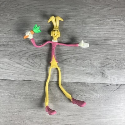 Juguete Posable Vintage Pascua Ilimitado Flexible Conejo Bendy 11" Foto 1 de 4
