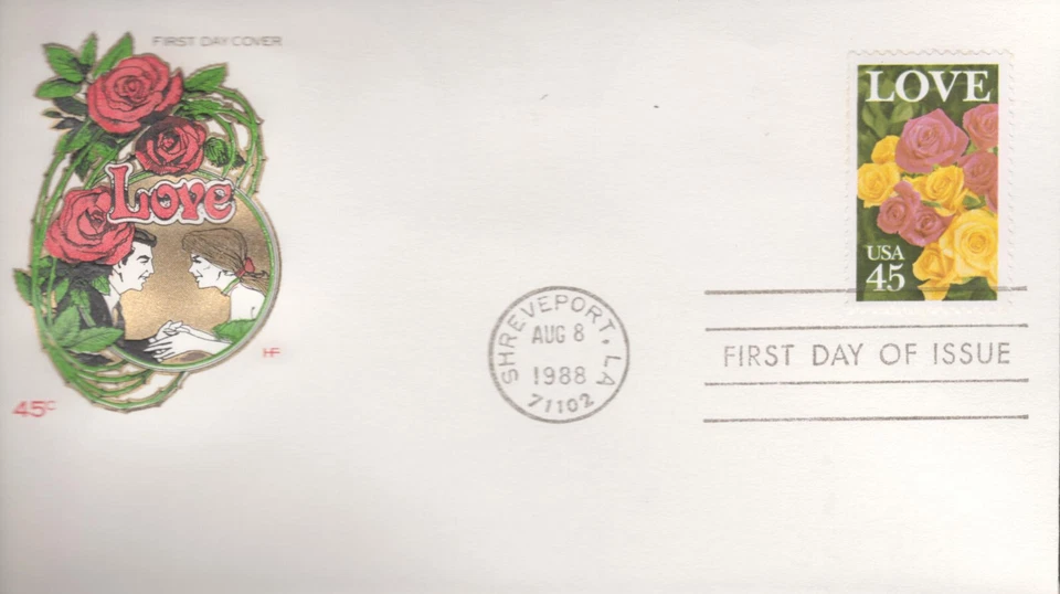 1988 FDC - Scott# 2379 - Love Issue - Farnam Cachet - Image 1 of 1