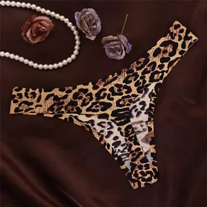 Women Sexy Leopard Panties Seamless Briefs G String Underwear Lingerie Thong `qi - Picture 1 of 15