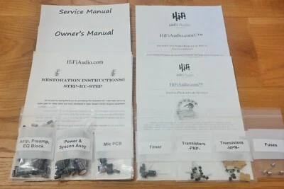 Kit de servicio de reconstrucción de restauración Akai GX-646 carrete de condensador de reparación transistor RTR Foto 1 de 4