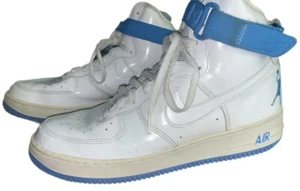 Nike Air Force 1 Sheed 2002 High Sneakers White & University Blue Mens Size 13 - Picture 1 of 19