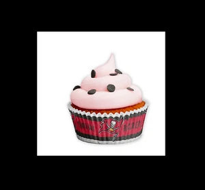 Tampas para hornear grandes delineador de cupcakes Tampa Bay Buccaneers 50 líneas por paquete NFL - Imagen 1 de 1