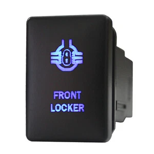 BLOQUEO DELANTERO 930B Interruptor de empuje 12V OEM Repuesto para Toyota 4Runner LED AZUL - Imagen 1 de 1