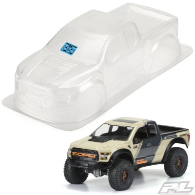 Pro-Line 3516-00 Clear Body Ford F-150 Raptor : SCX10 & 12.3" Wheelbase Crawlers - Image 1 of 4