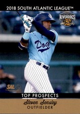 2018 South Atlantic League Top Prospects Choice #5 Steven Sensley Baseball Card