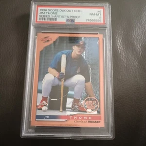  1996 Scored Dugout Jim Thome Rookie Card Greatest PSA #8 - Picture 1 of 8
